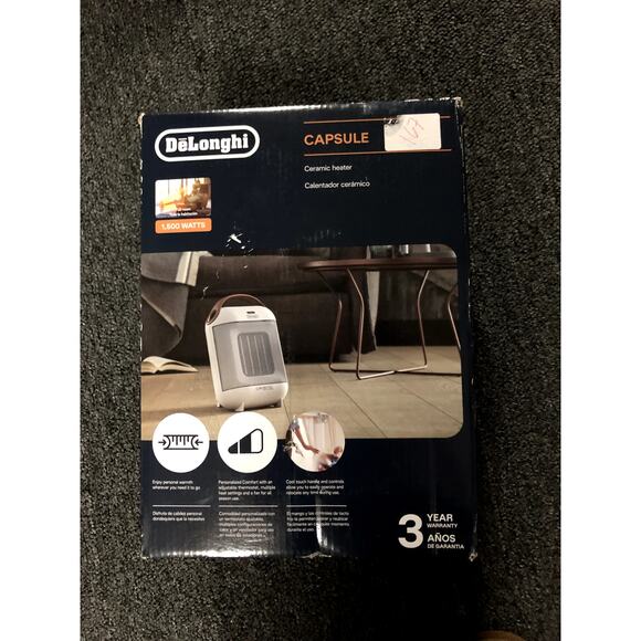 New DeLonghi Ceramic Heater HFX30C15 Italy Space Heater - Picture 1 of 5